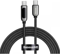Baseus CABLU alimentare si date Baseus Display, Fast Charging Data Cable pt. smartphone, USB Type-C la USB Type-C 100W, braided, 2m, negru CATSK-C01 (timbru verde 0.18 lei) - 6953156206595