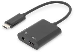 ASSMANN AK-300400-002-S Cable USB 3.1 Type C Gen. 2 SuperSpeed+ 10Gbps Mini Jack 3.5mm + Type USB C black AK-300400-002-S (timbru verde 0.18 lei)