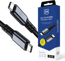 3mk Protection Cablu de incarcare Thunderbolt 4 3mk Hyper N, negru, 240W, 1m