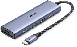 UGREEN HUB 6in1 Type-C la 3x USB, HDMI, SD / TF slots Ugreen, 20956A