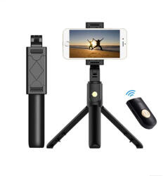 Techsuit Selfie Stick Bluetooth cu telecomanda si tripod Techsuit K07