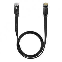 Baseus PATCH CORD UTP Baseus Cat6, fire din cupru, flat cable, viteza maxima 1 Gbps, PVC, 1.5m, negru WKJS000001 (timbru verde 0.08 lei) - 6932172611309