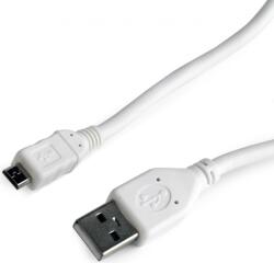Gembird CABLU alimentare si date GEMBIRD, pt. smartphone, USB 2.0 (T) la Micro-USB 2.0 (T), 1m, alb, CCP-mUSB2-AMBM-W-1M (timbru verde 0.08 lei)