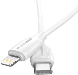 Blue Power Cablu Date si Incarcare USB Type-C la Lightning Blue Power B2BX19, 2 m, 3A , Alb 314530 (timbru verde 0.08 lei)