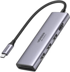 UGREEN HUB 6in1 Type-C la 3x USB, HDMI 4K, SD / TF Ugreen, 0.2m, 60383