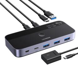 UGREEN Adaptor, sharing switch Type-C, 3x USB Ugreen, 10Gbps, 45784