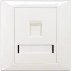 Emtex Faceplate Keystone RJ45, 86x86, 1 port, EMTEX, EMT-FP8686-1