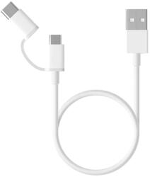 Xiaomi CABLU alimentare si date smartphone Xiaomi, Micro-USB (T) | USB Type-C (T) la USB 2.0 (T), cauciuc, lungime 1 m, alb, 15303 (timbru verde 0.08 lei)