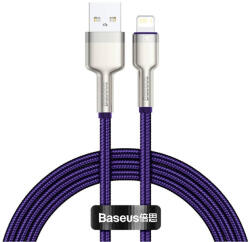 Baseus Cablu de date USB la Lightning Baseus, 2.4A, 1m, mov, CALJK-A05