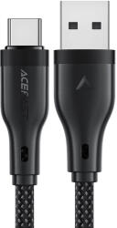 ACEFAST Cablu de date USB la tip C, 3A Acefast, C8-04, negru, 1.2m