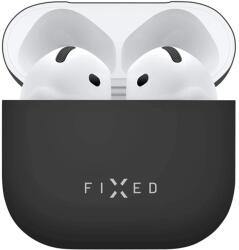 Fixed Husa AirPods 4 Fixed Silky, negru, FIXSIL-1473-BK