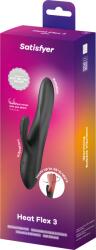 Satisfyer Heat Flex 3 - vibrator cu încălzire pentru clitoris și punctul G, negru Vibrator