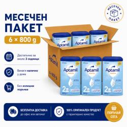  Бебешко мляко Aptamil Pronutra 2 800 г пакет 6 броя