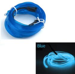 AVEX Fir Neon Auto "EL Wire" culoare Albastru, lungime 5M, alimentare 12V, droser inclus (ELW-5M-B)