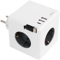 Hepol Adaptor Hepol CUB cu 3 prize Schuko și porturi USB (1116776)