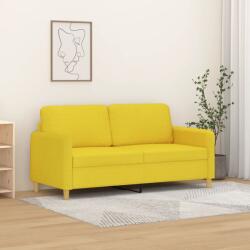 vidaXL Canapea cu 2 locuri, galben deschis, 140 cm, material textil GartenMobel Dekor (359483) Canapea