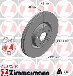 ZIMMERMANN Disc frana ZIMMERMANN 610.3725. 20 (610.3725.20)
