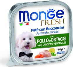 Monge Fresh Paté&Chunkies csirke-zöldség 100 g