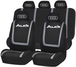 AutoHelix MSA Set Huse Scaune Universale Compatibile cu Audi - Negru/Gri (HSAAUD.2)