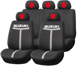 AutoHelix MSA Set Huse Scaune Universale HLX1 Compatibile cu Suzuki - Negru/Gri (TGRI18)