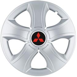 AutoHelix MSA Set 4 Capace Roti 15 inchi (R15) Bis Gri, Compatibile Cu Mitsubishi (13466)