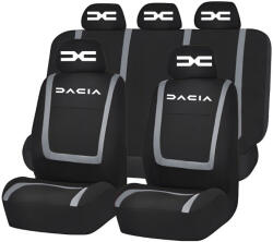 AutoHelix MSA Set Huse Scaune Universale Compatibile cu Dacia Nou - Negru/Gri (HSA8)