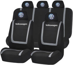 AutoHelix MSA Set Huse Scaune Universale Compatibile cu Volkswagen - Negru/Gri (HSAREN8.7)