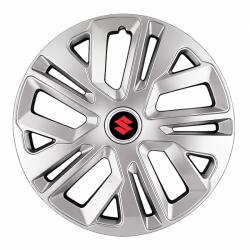 AutoHelix MSA Set 4 Capace Roti 16 inchi (R16) Raven Gri, Compatibile Cu Suzuki (1889)
