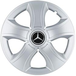 AutoHelix MSA Set 4 Capace Roti 15 inchi (R15) Bis Gri, Compatibile Cu Mercedes-Benz (13458)