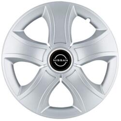 AutoHelix MSA Set 4 Capace Roti 16 inchi (R16) Bis Gri, Compatibile Cu Nissan Nou (20277)