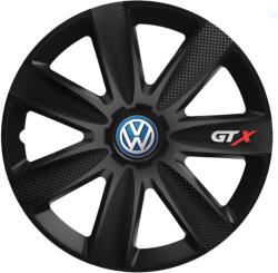 AutoHelix MSA Set 4 Capace Roti GTX Negru Carbon Volkswagen, R14 (GTX13)