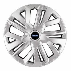 AutoHelix MSA Set 4 Capace Roti 16 inchi (R16) Raven Gri, Compatibile Cu Volvo (1895)