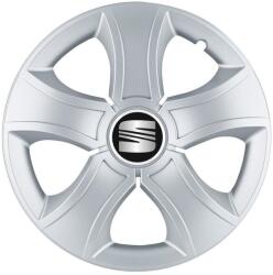 AutoHelix MSA Set 4 Capace Roti 15 inchi (R15) Bis Gri, Compatibile Cu Seat (13490)