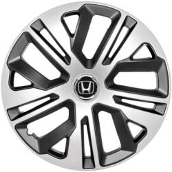 AutoHelix MSA Set 4 Capace Roti 15 inchi (R15) Raven Gri-Negru, Compatibile Cu Honda (1682)