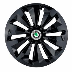 AutoHelix MSA Set 4 capace roti Fox negru R15 Compatibil Cu Skoda (10163)