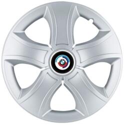 AutoHelix MSA Set 4 Capace Roti 15 inchi (R15) Bis Gri, Compatibile Cu Bmw Nou (20253)