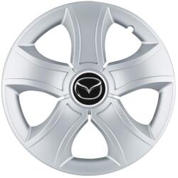 AutoHelix MSA Set 4 Capace Roti 15 inchi (R15) Bis Gri, Compatibile Cu Mazda (13454)