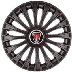 AutoHelix MSA Set 4 capace roti 16 inchi (R16) Dino Negru, Compatibil Cu Range Rover (4859)