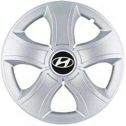 AutoHelix MSA Set 4 Capace Roti 15 inchi (R15) Bis Gri, Compatibile Cu Hyundai (13430)