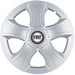 AutoHelix MSA Set 4 Capace Roti 16 inchi (R16) Bis Gri, Compatibile Cu Fiat (13423)