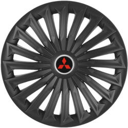 AutoHelix MSA Set 4 capace roti Joy Negru R16 Compatibil Cu Mitsubishi (5362)