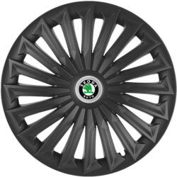 AutoHelix MSA Set 4 capace roti Joy Negru R14 Compatibil Cu Skoda (5381)