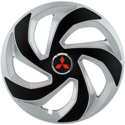 AutoHelix MSA Set 4 capace roti Rex Gri-Negru R15 Compatibil Cu Mitsubishi (3057)