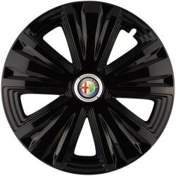 AutoHelix MSA Set 4 capace roti Glory negru R15 Compatibil Cu Alfa Romeo (10187)