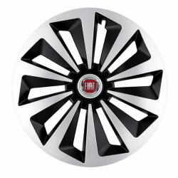 AutoHelix MSA Set 4 capace roti Fox Gri-Negru R16 Compatibil Cu Fiat (6162)