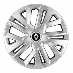 AutoHelix MSA Set 4 Capace Roti 16 inchi (R16) Raven Gri, Compatibile Cu Renault (1868)