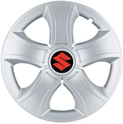 AutoHelix MSA Set 4 Capace Roti 14 inchi (R14) Bis Gri, Compatibile Cu Suzuki (13510)