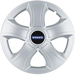 AutoHelix MSA Set 4 Capace Roti 15 inchi (R15) Bis Gri, Compatibile Cu Volvo (13523)