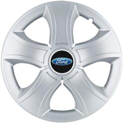 AutoHelix MSA Set 4 Capace Roti 15 inchi (R15) Bis Gri, Compatibile Cu Ford (13426)