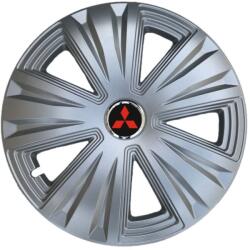 AutoHelix MSA Set 4 capace roti 15 inchi (R15) Glory Gri, Compatibile cu Mitsubishi (4043)